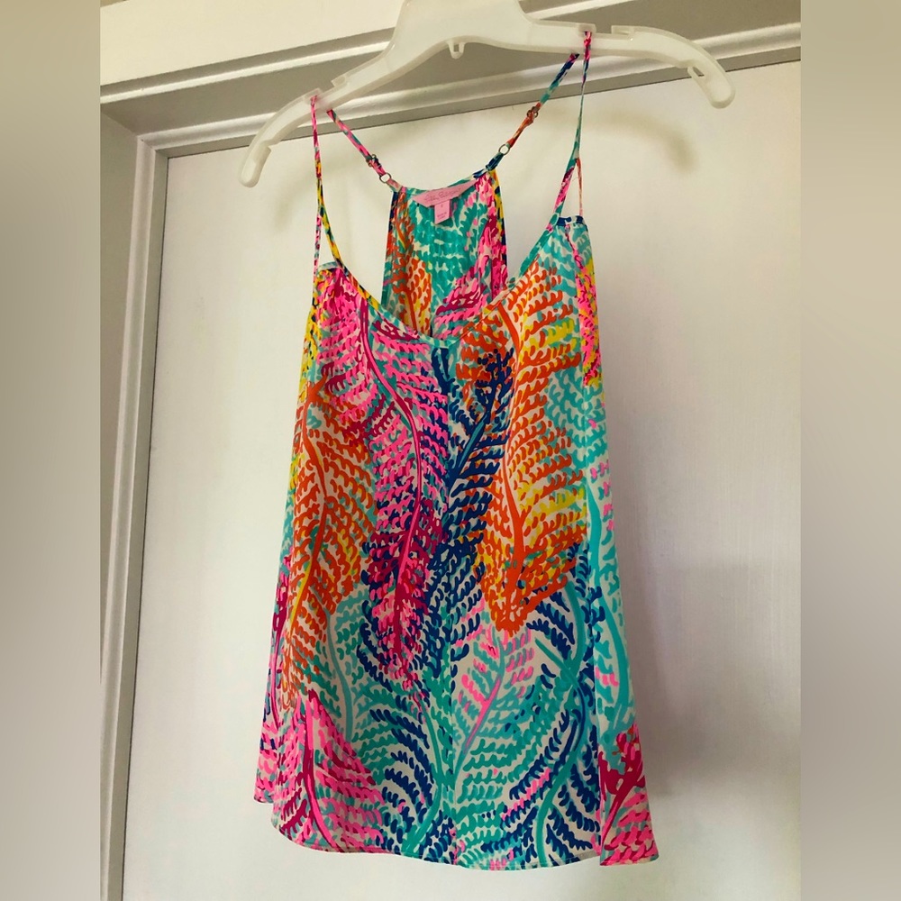 Lilly Pulitzer multi-colored silk cami